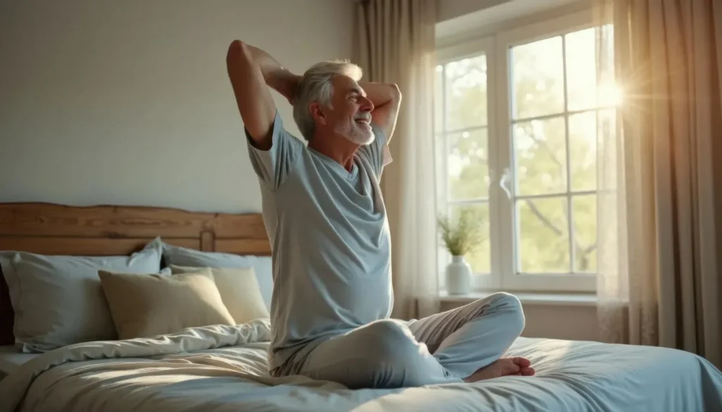 Person waking up energized, benefiting from Brain Savior memory support